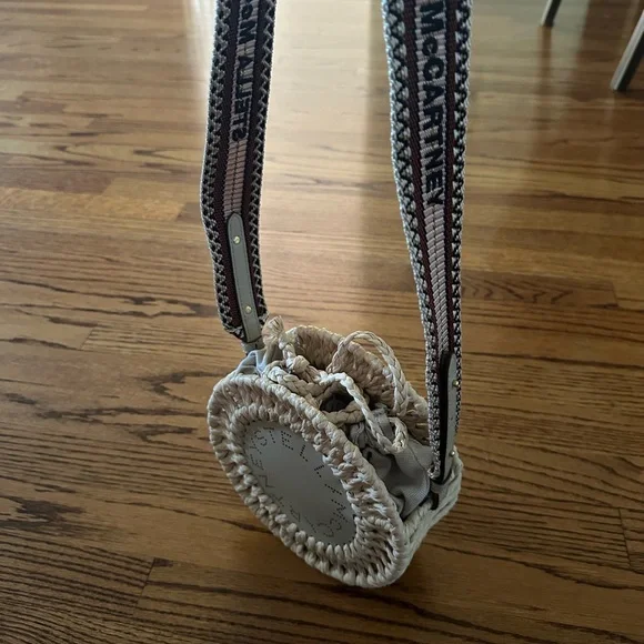 Stella McCartney Natural Woven Round Crossbody Bag, Excellent Used Condition - Picture 5 of 10